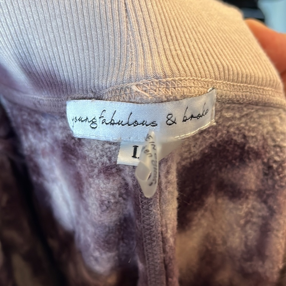 Young fabulous and broke tie-dye lounge pants. Women’s size large - Picture 4 of 4